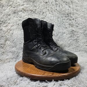 5.11 Tactical Atac Men 13 Black Leather Waterproof Military Combat Side Zip Boot